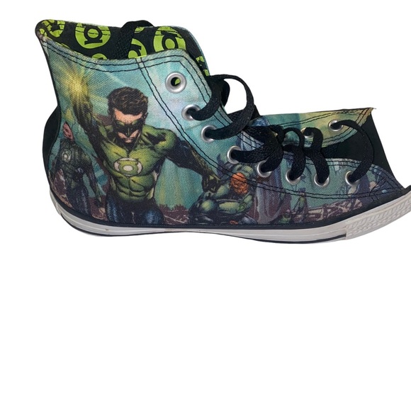 Converse Green Lantern DC Comics Chuck Taylor Sneakers size men 9 or women 11 - Picture 4 of 6